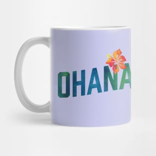Ohana - Visit Hawaii Hibiscus Floral Watercolor Mug